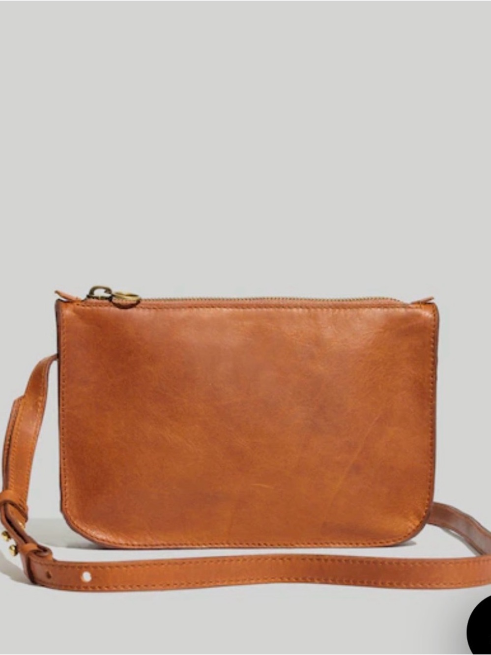 Madewell leather Crossbody Bag in Cognac Brown